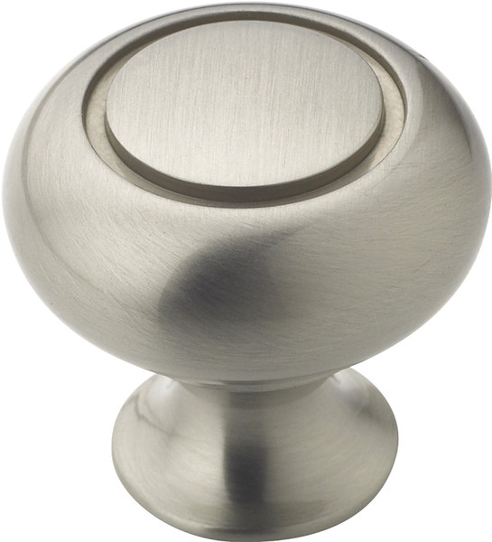 Amerock BP53011G10 Cabinet Knob, 1-3/16 in Projection, Zinc, Satin Nickel [SKU: ORG7486400]