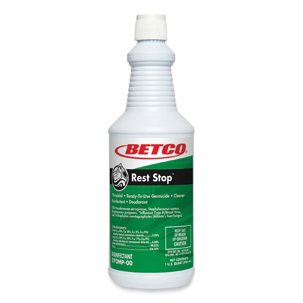 Rest Stop Restroom Disinfectant, Floral Fresh Scent, 32 oz Bottle, 12/Carton [SKU: BET0701200]