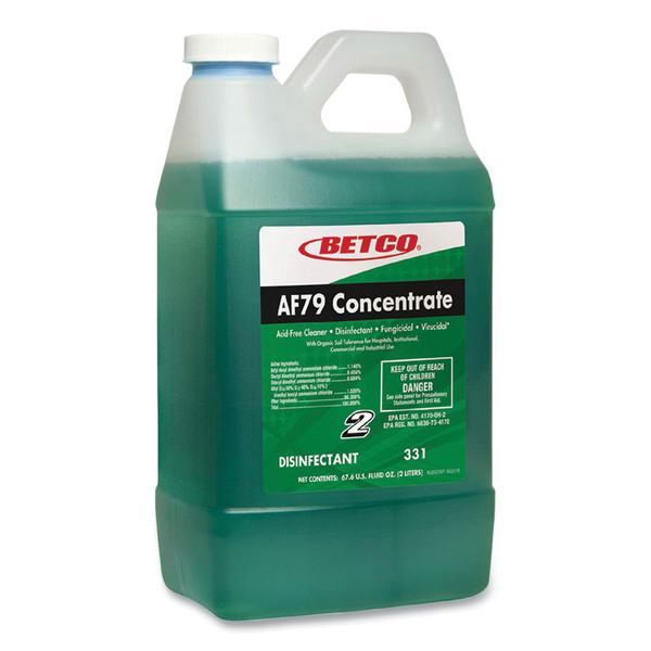 AF79 Acid-Free Bathroom Cleaner Concentrate, Ocean Breeze Scent, 2 L Bottle, 4/Carton [SKU: BET3314700]