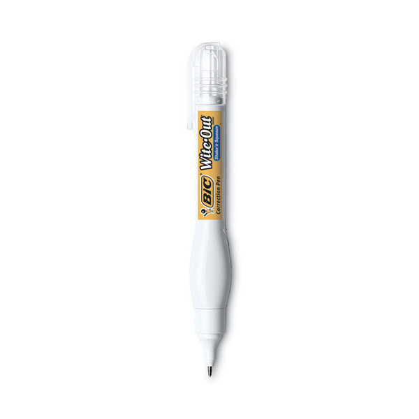 Wite-Out Shake 'n Squeeze Correction Pen, 8 mL, White, 4/Pack [SKU: BICWOSQPP418]
