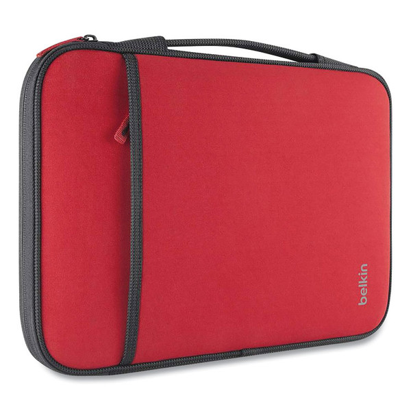 Laptop Sleeve, Fits Devices Up to 11", Neoprene, 12 x 8, Red [SKU: BLKB2B081C02]