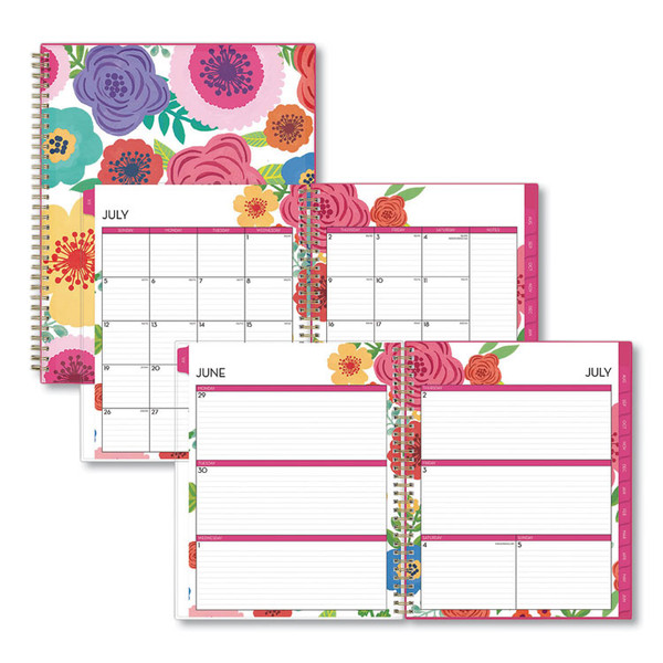 Mahalo Academic Year Create-Your-Own Cover Weekly/Monthly Planner, Floral Artwork, 11 x 8.5, 12-Month (July-June): 2022-2023 [SKU: BLS100149]