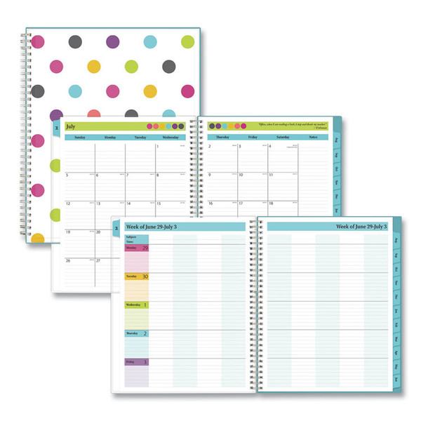 Teacher Dots Academic Year Create-Your-Own Cover Weekly/Monthly Planner, 11 x 8.5, 12-Month (July to June): 2022 to 2023 [SKU: BLS100330]
