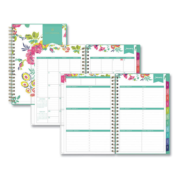 Day Designer Peyton Create-Your-Own Cover Weekly/Monthly Planner, Floral Artwork, 8 x 5, White, 12-Month (Jan-Dec): 2023 [SKU: BLS103619]