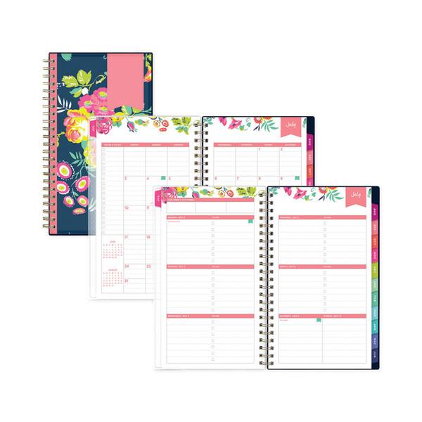 Day Designer Peyton Create-Your-Own Cover Weekly/Monthly Planner, Floral, 8 x 5, Navy, 12-Month (July-June): 2022 to 2023 [SKU: BLS107927]