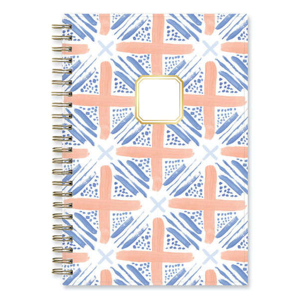 Margaret Jeane Geo Tile Academic Weekly/Monthly Planner, 8 x 5, Blue/Peach Cover, 12-Month (July to June): 2022 to 2023 [SKU: BLS138141]