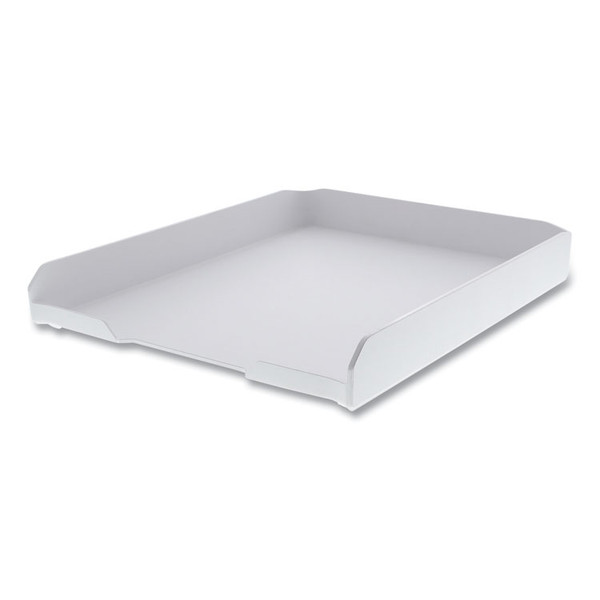 Konnect Stackable Letter Tray, 1 Section, Letter Size Files, 10.13 x 12.25 x 1.63, White [SKU: BOSKTTRAYWHITE]