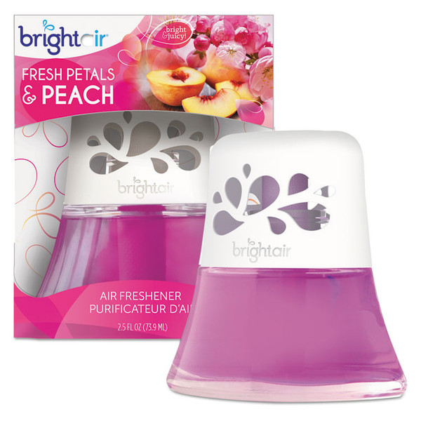 Scented Oil Air Freshener Diffuser, Fresh Petals and Peach, Pink, 2.5 oz [SKU: BRI900134EA]