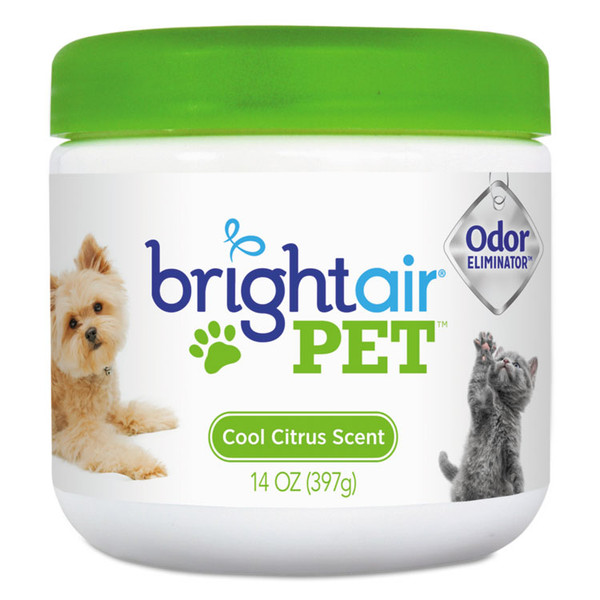 Pet Odor Eliminator, Cool Citrus, 14 oz Jar, 6/Carton [SKU: BRI900258]