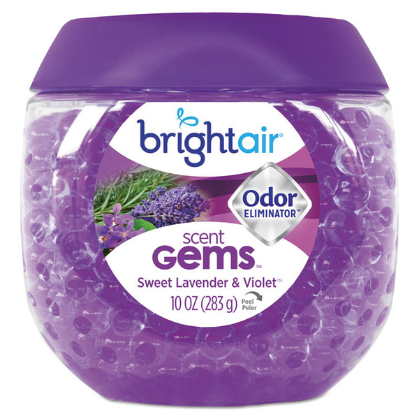 Scent Gems Odor Eliminator, Sweet Lavender and Violet, 10 oz Jar [SKU: BRI900426EA]