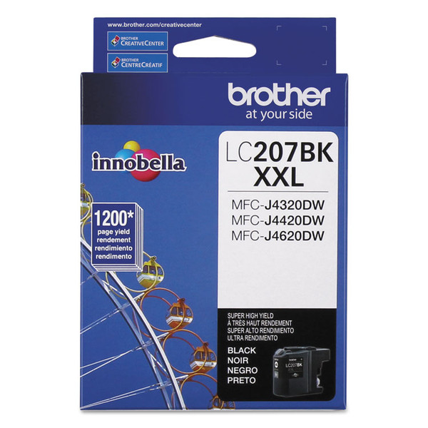 LC207BK Innobella Super High-Yield Ink, 1,200 Page-Yield, Black [SKU: BRTLC207BK]