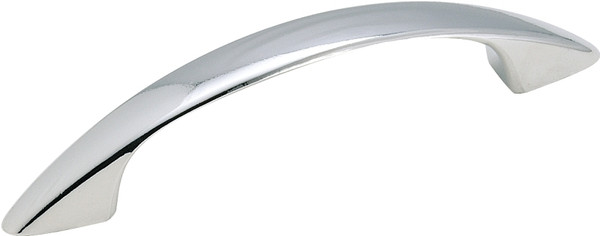Amerock 1875359 Cabinet Pull, 4-1/16 in L Handle, 3/4 in H Handle, 3/4 in Projection, Zinc, Polished Chrome [SKU: ORG7133705]