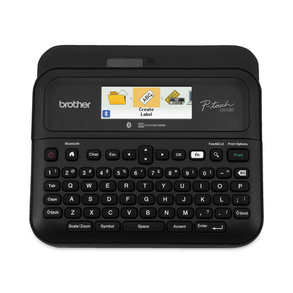 P-Touch Business Professional Connected Label Maker, 30 mm/s Print Speed, 10.2 x 4.8 x 12.6 [SKU: BRTPTD610BT]
