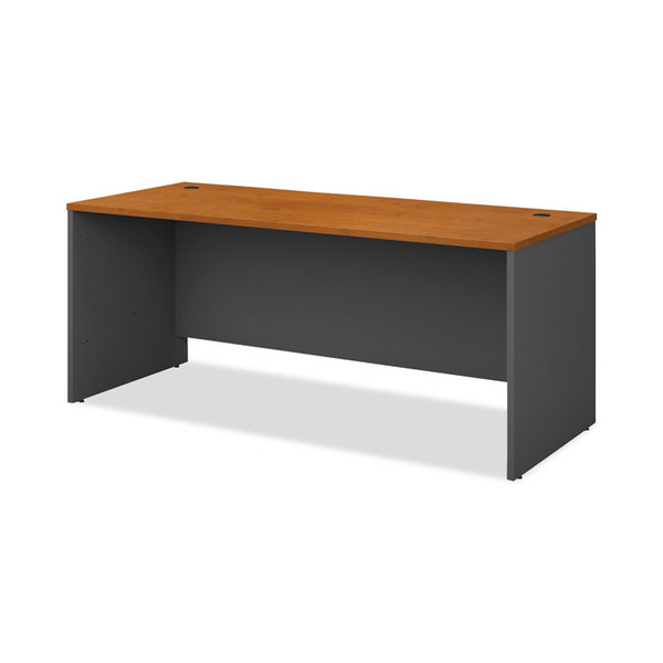 Series C Collection Desk Shell, 71.13" x 29.38" x 29.88", Natural Cherry/Graphite Gray [SKU: BSHWC72436]