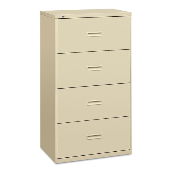 400 Series Lateral File, 4 Legal/Letter-Size File Drawers, Putty, 30" x 18" x 52.5 [SKU: BSX434LL]