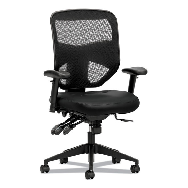 Prominent Mesh High-Back Task Chair, Supports Up to 250 lb, 17" to 21" Seat Height, Black [SKU: BSXVL532SB11]