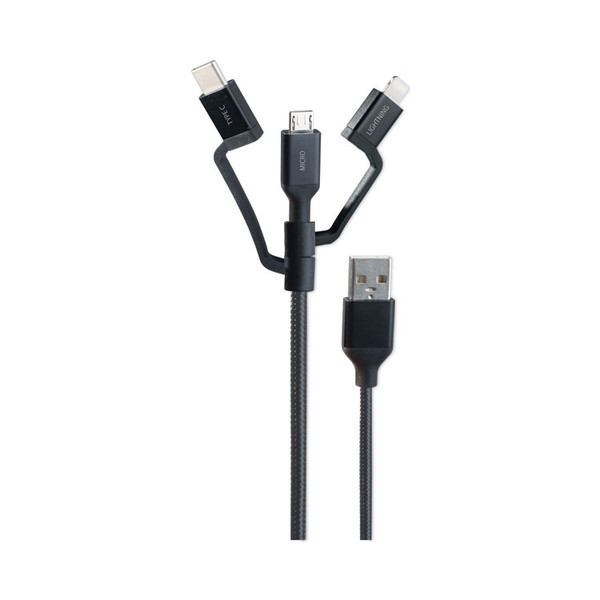 Universal USB Cable, 3.5 ft, Black [SKU: BTHCLOPCA101BK]