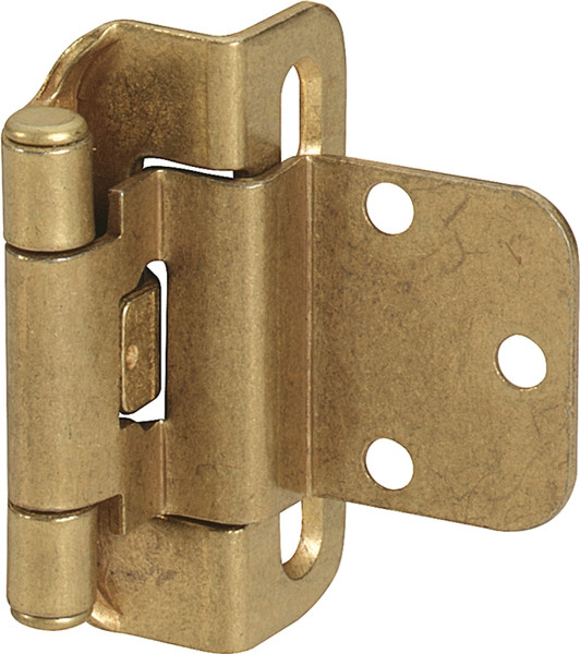 Amerock BPR7565BB Cabinet Hinge, 3/8 in Inset, Burnished Brass [SKU: ORG6979975]