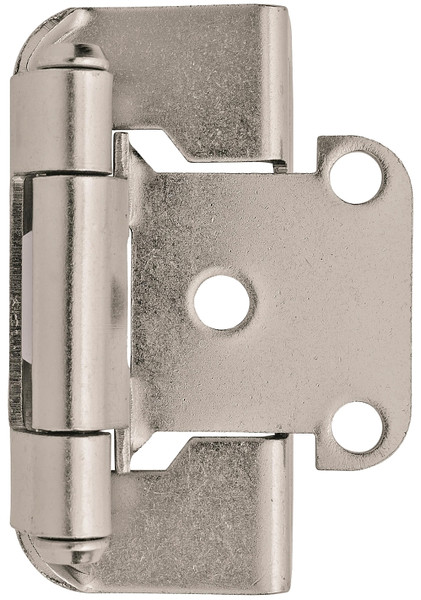 Amerock BPR7550G10 Hinge, 1/2 in Overlay, Satin Nickel [SKU: ORG7464845]