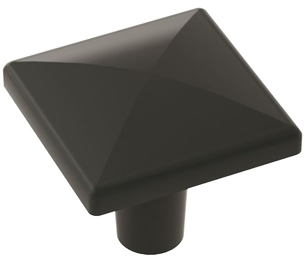 Amerock Extensity Series BP29370FB Cabinet Knob, 1-1/16 in Projection, Zinc, Matte Black [SKU: ORG7389729]