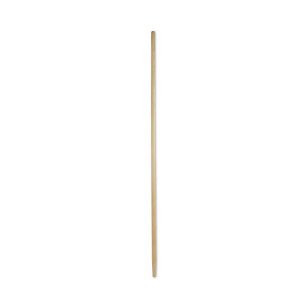 Tapered End Broom Handle, Lacquered Pine, 1.13" dia x 60", Natural [SKU: BWK125]
