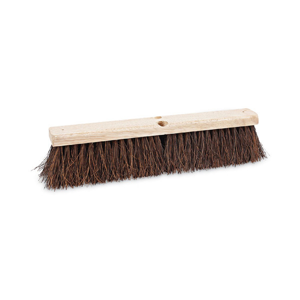 Floor Brush Head, 3.25" Natural Palmyra Fiber Bristles, 18" Brush [SKU: BWK20118]
