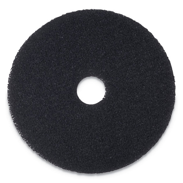 Stripping Floor Pads, 15" Diameter, Black, 5/Carton [SKU: BWK4015BLA]
