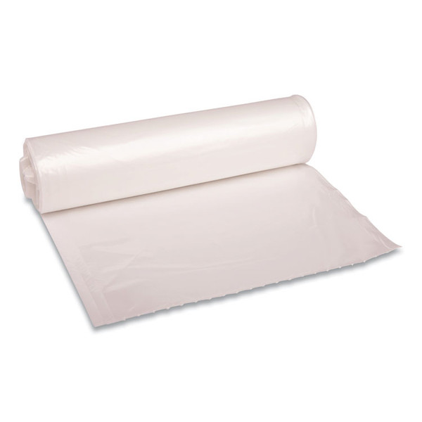 Low Density Repro Can Liners, 33 gal, 1.1 mil, 33" x 39", Clear, 10 Bags/Roll, 10 Rolls/Carton [SKU: BWK530]