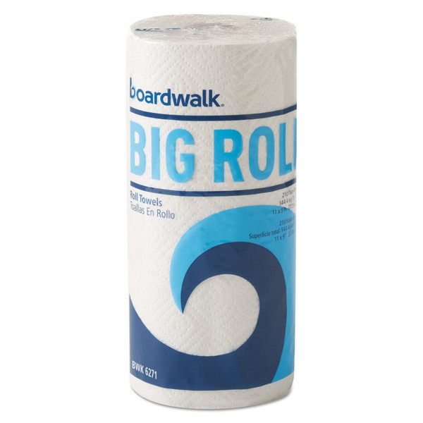 Kitchen Roll Towel Office Pack, 2-Ply, 9 x 11, White, 210/Roll, 12/Carton [SKU: BWK6271]