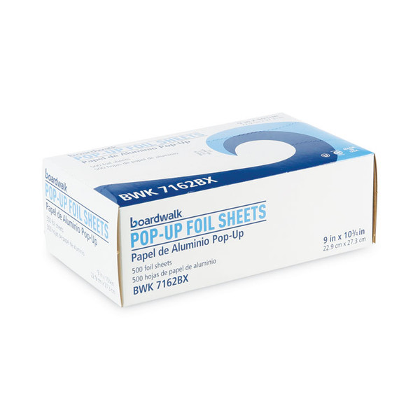 Standard Aluminum Foil Pop-Up Sheets, 9 x 10.75, 500/Box [SKU: BWK7162BX]