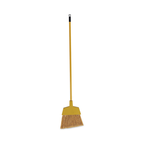 Corn Fiber Angled-Head Lobby Brooms, 55" Handle, Yellow, 12/Carton [SKU: BWKBRMAXIL]
