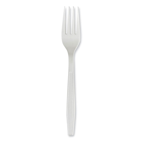Heavyweight Polypropylene Cutlery, Fork, White, 1000/Carton [SKU: BWKFORKHWPPWH]