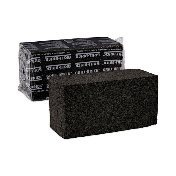 Grill Brick, 8 x 4, Black, 12/Carton [SKU: BWKGB12PC]