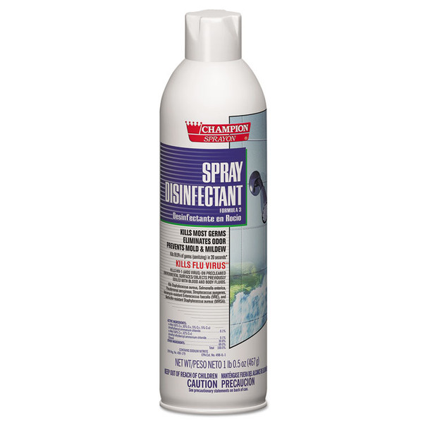 Champion Sprayon Spray Disinfectant, 16.5 oz Aerosol Spray, 12/Carton [SKU: CHP5157]