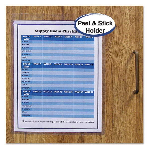 Self-Adhesive Shop Ticket Holders, Super Heavy, 50 Sheets, 9 x 12, 50/Box [SKU: CLI70912]