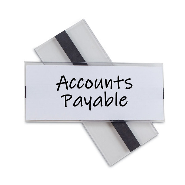 Clear Magnetic Label Holders, Side Load, 6 x 2.5, 10/Pack [SKU: CLI87825]
