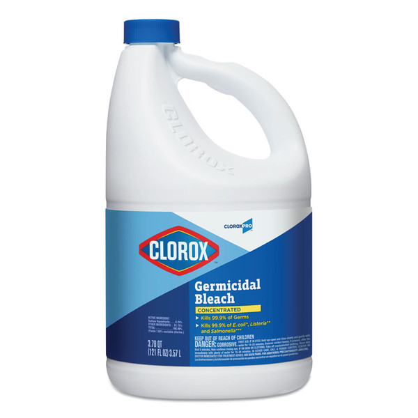 Concentrated Germicidal Bleach, Regular, 121 oz Bottle [SKU: CLO30966EA]