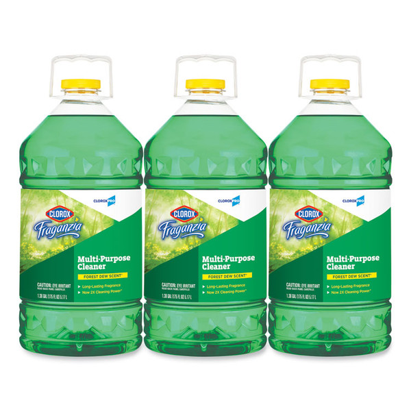 Fraganzia Multi-Purpose Cleaner, Forest Dew Scent, 175 oz Bottle, 3/Carton [SKU: CLO31525]