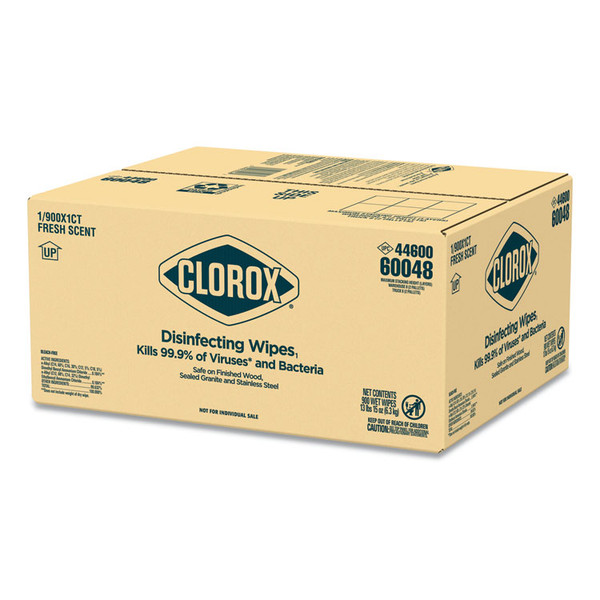Disinfecting Wipes, Individually Wrapped, 7 x 8, Fresh Scent, 900/Carton [SKU: CLO60048]