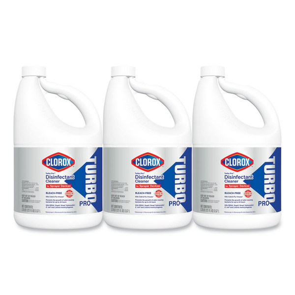 Turbo Pro Disinfectant Cleaner for Sprayer Devices, 121 oz Bottle, 3/Carton [SKU: CLO60091]