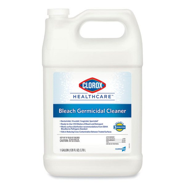 Bleach Germicidal Cleaner, 128 oz Refill Bottle, 4/Carton [SKU: CLO68978]