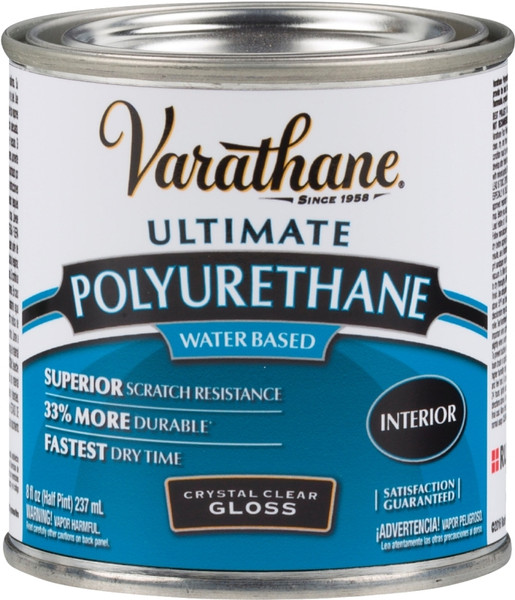 VARATHANE 200061H Polyurethane, Gloss, Liquid, Crystal Clear, 0.5 pt, Can [SKU: ORG7132277]