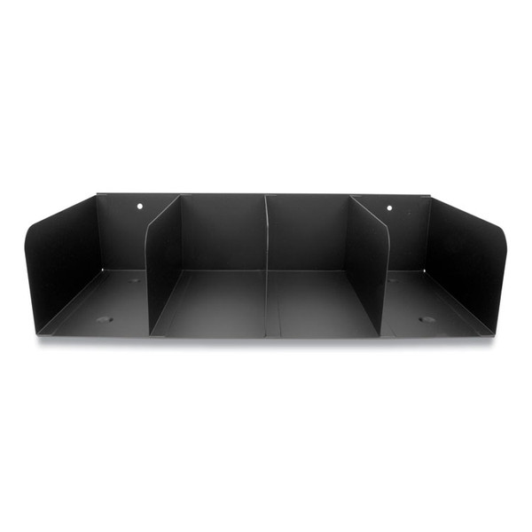 Trays, 4 Compartments, 16 x 8 x 4, Heavy Gauge Steel, Black [SKU: CNK500070]