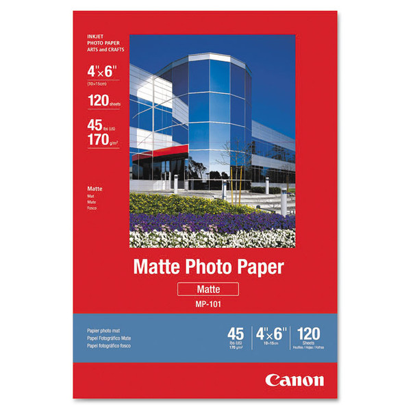 Matte Photo Paper, 4 x 6, Matte White, 120/Pack [SKU: CNM7981A014]
