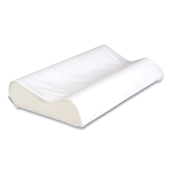 Basic Support Foam Cervical Pillow, Standard, 22 x 4.63 x 14, White [SKU: COE160]