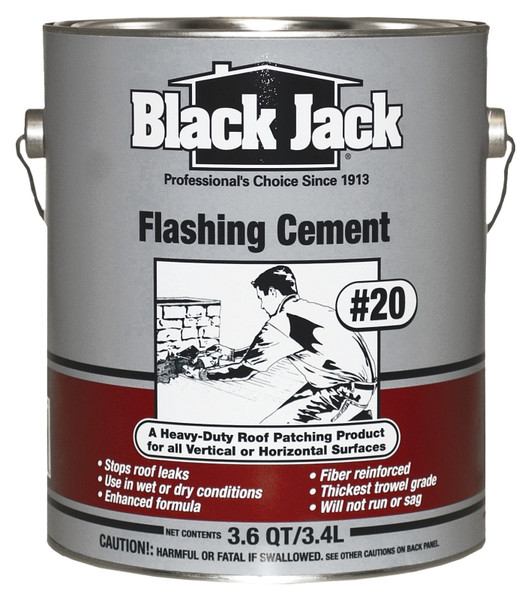 Gardner 6235-9-34 Flashing Cement, Black, 1 gal Pail [SKU: ORG6923122]