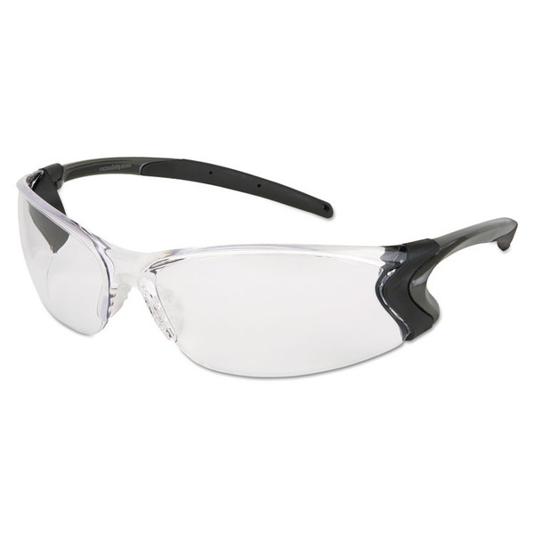 Backdraft Glasses, Clear Frame, Hard Coat Clear Lens [SKU: CRWBD110P]