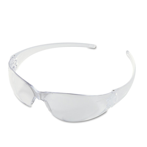 Checkmate Wraparound Safety Glasses, CLR Polycarbonate Frame, Coated Clear Lens, 12/Box [SKU: CRWCK110BX]