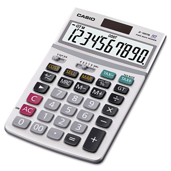 JF100MS Desktop Calculator, 10-Digit LCD [SKU: CSOJF100BM]
