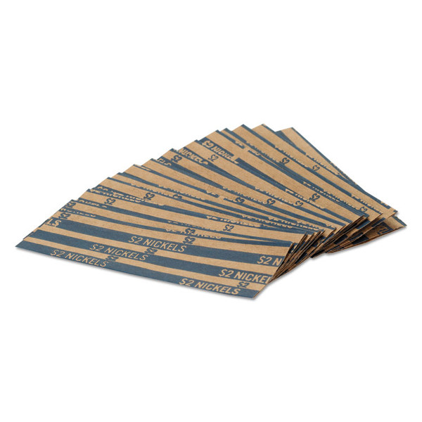 Flat Coin Wrappers, Nickels, $2, 1000 Wrappers/Box [SKU: CTX30005]